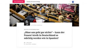 „Ohne uns geht gar nichts“ – kann der Frauen*streik in Deutschland so mächtig werden wie in Spanien?
