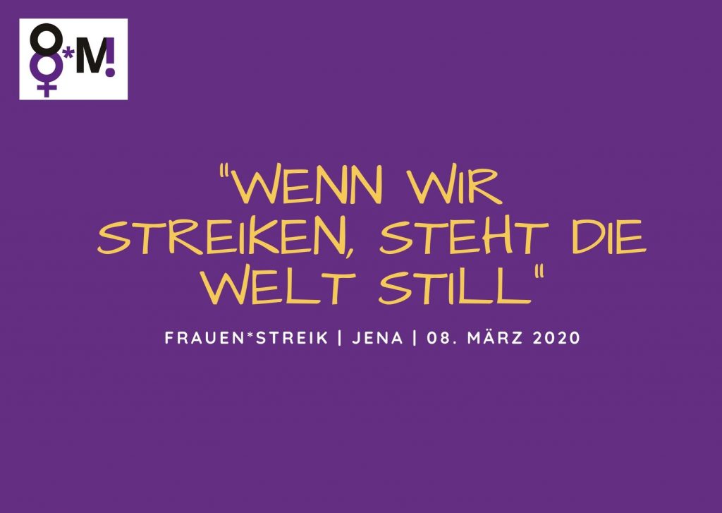 Grafik zum Frauen*streik am 08. März