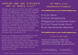 Frauen*streik 2020, Programm